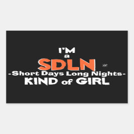 ライフスタイル(日上の夜)モットー 長方形シール