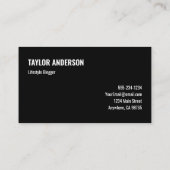 ライフスタイルSNSインフルエンサー写真 名刺 (裏面)