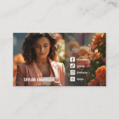 ライフスタイルSNSインフルエンサー写真 名刺 (正面)