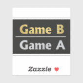 ライフステッカーのゲーム シール (シート)