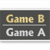 ライフステッカーのゲーム シール (正面)