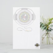 ライフステーショナリーの音楽 便箋 (スタンド正面)