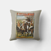 ライフスポーツのイ素晴らしギリッシュダービーヴィンテージホース クッション (裏面)