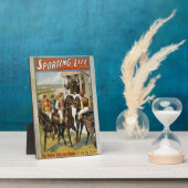 ライフスポーツのイ素晴らしギリッシュダービーヴィンテージホース フォトプラーク (側面)