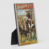 ライフスポーツのイ素晴らしギリッシュダービーヴィンテージホース フォトプラーク (側面)