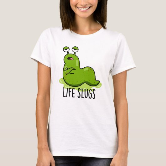 ライフスラグアニマルおもしろいパン Tシャツ (正面)