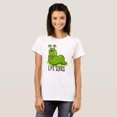 ライフスラグアニマルおもしろいパン Tシャツ (正面フル)