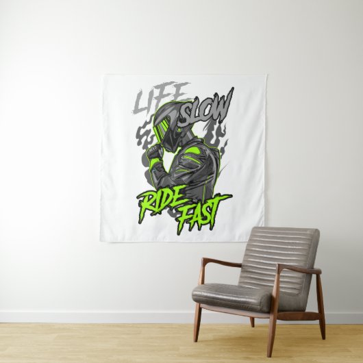 ライフスローライドファーストライフスタイル タペストリー (インサイチュ)