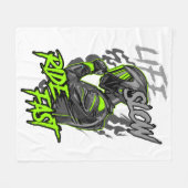 ライフスローライドファーストライフスタイル フリースブランケット (正面(横))