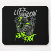 ライフスローライドファーストライフスタイル マウスパッド (正面)