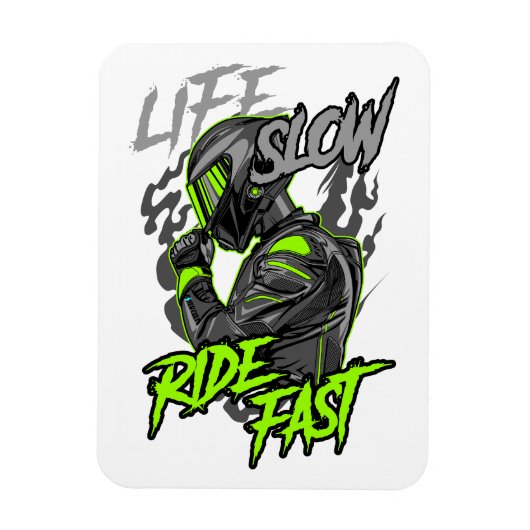 ライフスローライドファーストライフスタイル マグネット (縦)