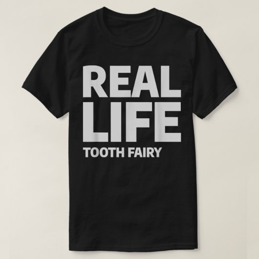 ライフス実在ティース妖精の歯科衛生士の歯科医 Tシャツ (デザイン正面)