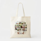 ライフス美しい瞬間11フォトコラージュイニシャル トートバッグ (正面)