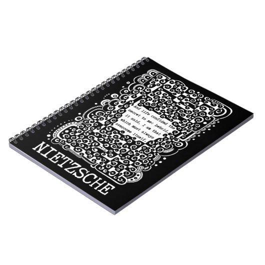 ライフスSECRET引用文バイニーチェ ノートブック (左側)