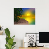 ライフズアサニービーチ ポスター (ホームオフィス)