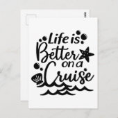 ライフズオンクルーズクルージングファミリーバケーション ポストカード (正面/裏面)