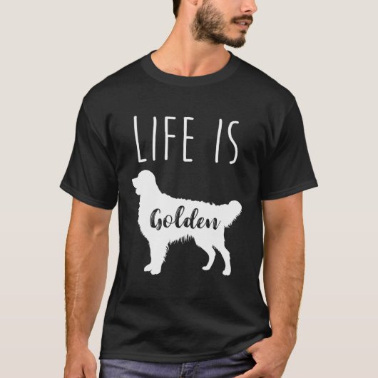 ライフズゴールデンレトリバー Tシャツ (正面)