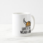 ライフズタフ衣服ヘルメットコーヒーマグ コーヒーマグカップ (正面右)