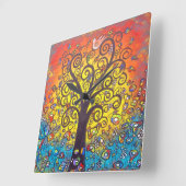 ライフズバウンティウォールクロック スクエア壁時計 (傾斜)