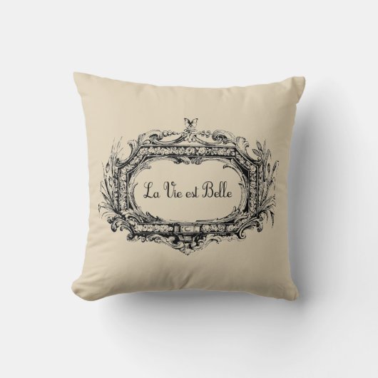 ライフズビューティフルファームハフランスのウス装飾用クッション クッション (正面)