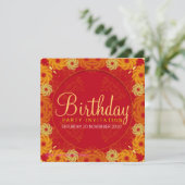 ライフズフルサークルパーティー誕生日招待状 招待状 (スタンド正面)