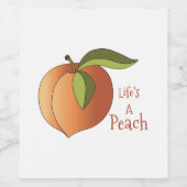 ライフズ・ア・ピーチ ワインラベル (シングルラベル)