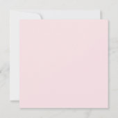 ライフセレブレーションの葬儀 ピンク 白 ローズ フラワー 招待状 (裏面)