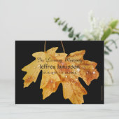 ライフセレブレーションサービス、雨滴の紅葉 招待状 (スタンド正面)
