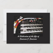 ライフセレブレーション招待状 アンティークオルガン 招待状 (正面)