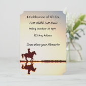 ライフセレブレーション招待 馬に乗って 招待状 (スタンド正面)