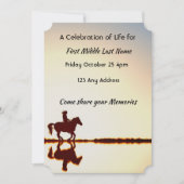 ライフセレブレーション招待 馬に乗って 招待状 (正面)