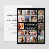 ライフセレブレーション18 フォト葬儀 招待状 (正面/裏面)