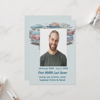 ライフセレブレーション サービス クラシック ヴィンテージ カー 招待状