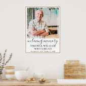 ライフセレブレーション シンプル ゴールドフレーム 写真 ポスター (キッチン)