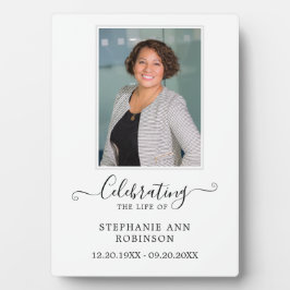ライフセレブレーション シンプル フォト 葬儀 追悼記念 フォトプラーク
