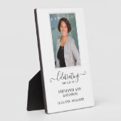 ライフセレブレーション シンプル フォト 葬儀 追悼記念 フォトプラーク (側面)