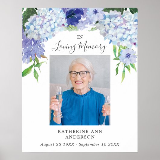 ライフセレブレーション ハイドランジア お別れのポスター ポスター (正面)