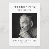 ライフセレブレーション フォトメモリアル 葬儀 プログラム (正面)