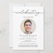 ライフセレブレーション フォト セレブレーション オブ ライフ 招待状 (正面)