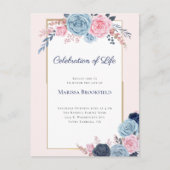 ライフセレブレーション フローラル お別れの案内 ポストカード (正面)