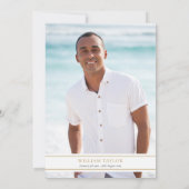 ライフセレブレーション 葬儀 ワインレッド フォト 招待状 (裏面)