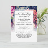 ライフセレブレーション 葬儀 追悼 ムーディー フラワーズ 招待状 (スタンド正面)