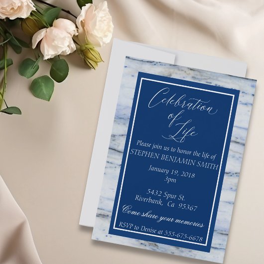 ライフセレブレーション 追悼式 ブルーフラッグ 招待状