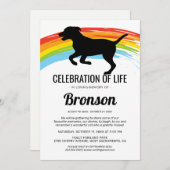 ライフセレブレーション | 追悼 犬 招待状 (正面/裏面)