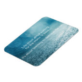 ライフセーグ感動的引用文雨写真 マグネット (左側)