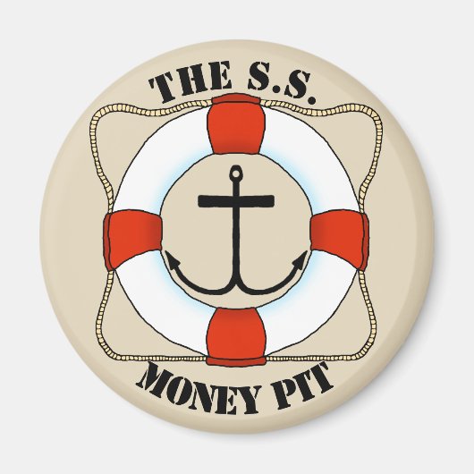 ライフセーバー&いかりマグネット マグネット (正面)