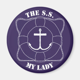 ライフセーバー&いかりマグネット(ライトプリント) マグネット