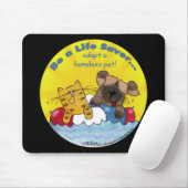 ライフセーバー – ホームレスのペットを採用 マウスパッド (マウス)