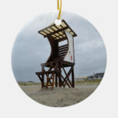 ライフセービングの立場のWrightsvilleのビーチNC セラミックオーナメント (正面)