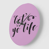 ライフタイポグラフィ ラージ壁時計 (傾斜)